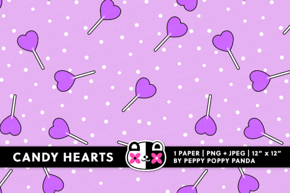 Download Purple Hearts Digital Paper - Hearts digital paper Collection