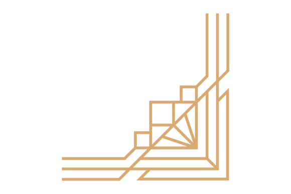 Download Modern Geometric Frame Corner. Decorativ - Modern Collection