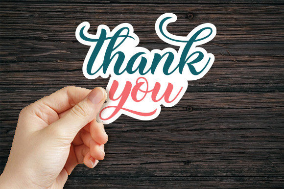 Download Digital Thank You Sticker - Thank you Collection