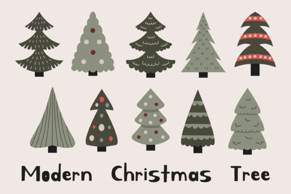 Download Modern Christmas Tree PNG Clipart - Modern Collection