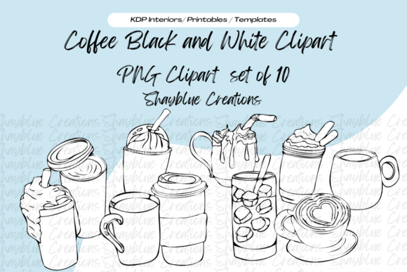 Download Coffee Black and White Clipart Doodles - Doodles Collection