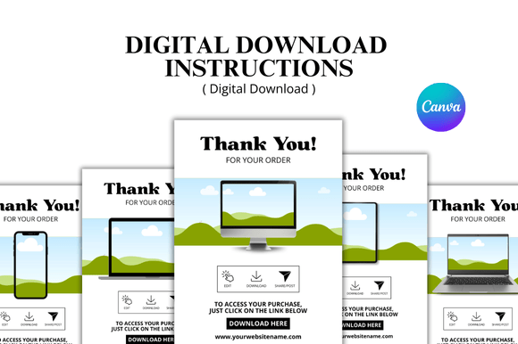 Download Etsy Thank You Pages Bundle - Thank you Collection