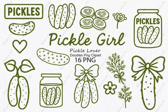 Download Pickle Lover Doodles Png Clipart - Premium Resources