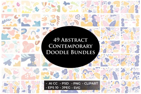 Download 49 Contemporary Doodles Bundles Set - Doodles Collection