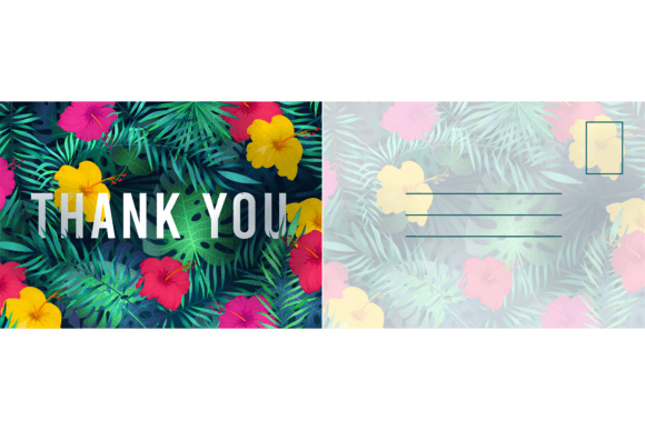 Download Thank You Postcard. Abstract Background - Thank you Collection